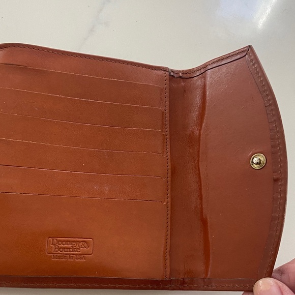 Brown Leather Wallet VINTAGE Dooney and bourse - Picture 11 of 16